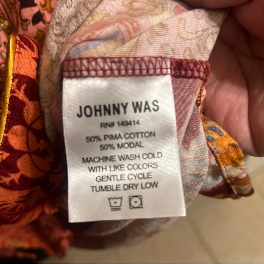Johnny Was pajamas Print Button-Up - Picture 7 of 7